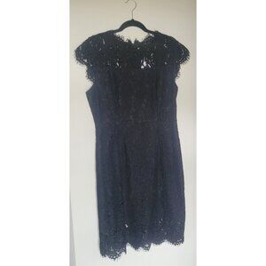 NWT Merokeety Black Floral Lace Cocktail Dress - Size Large